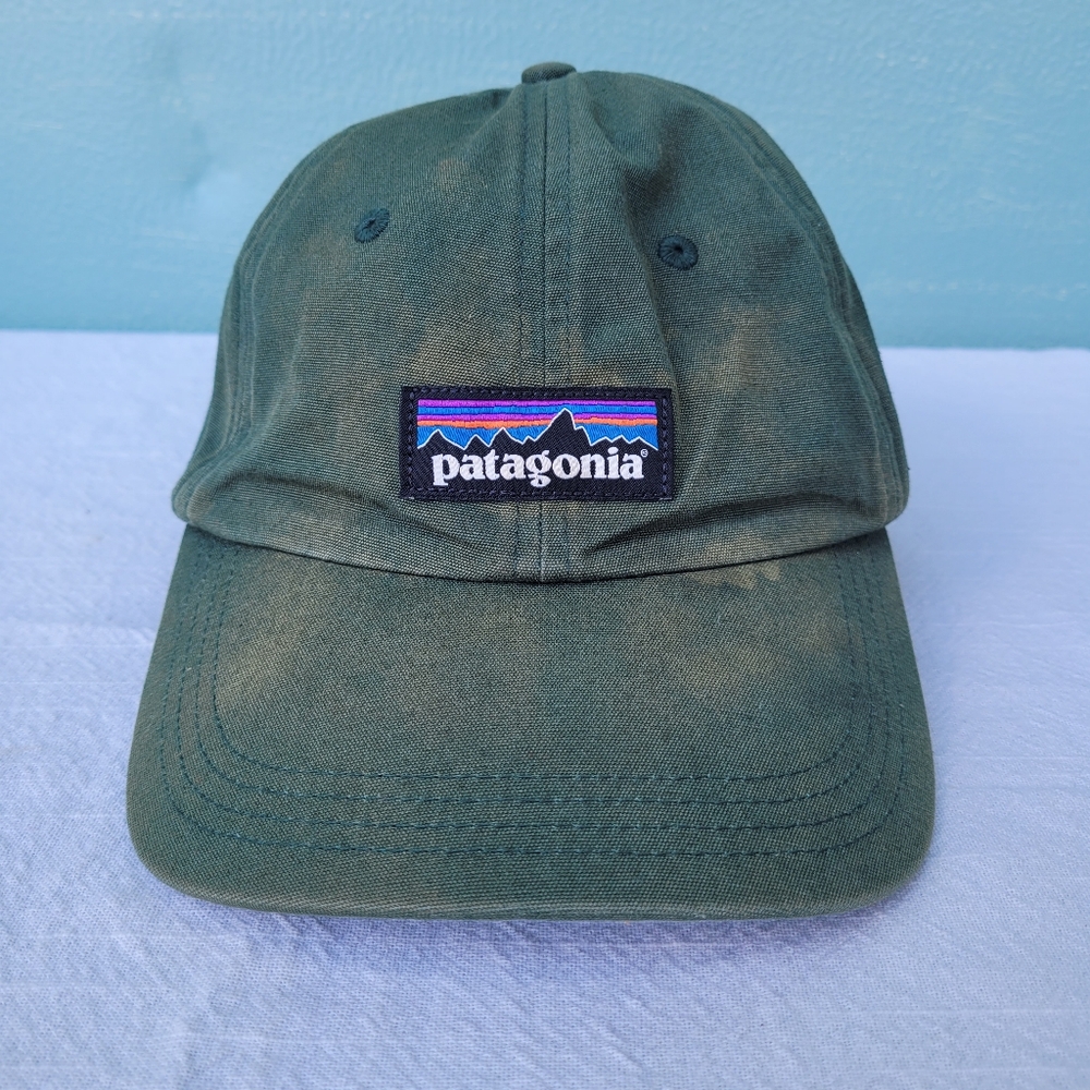 Distressed Patagonia Forest Green Ball Cap
